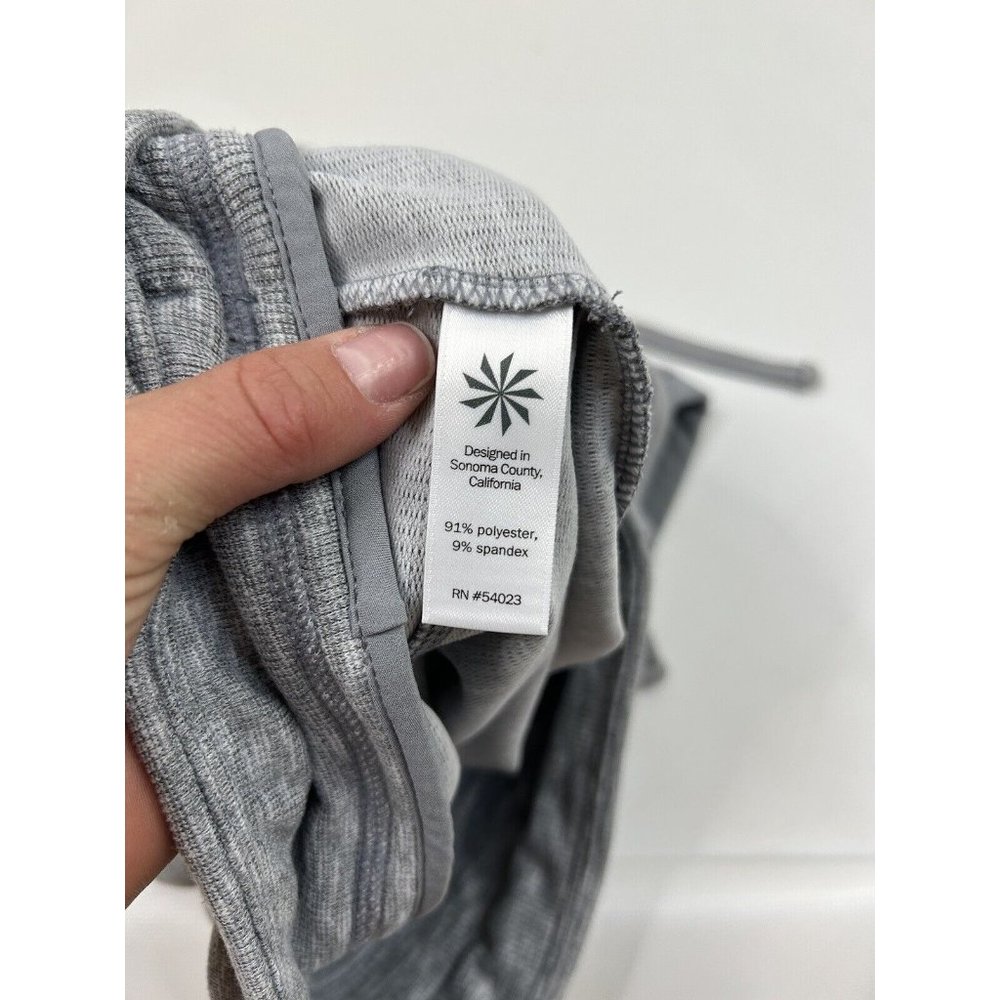 Athleta Techie Terry Drawstring Pull On Skirt Gray - image 4